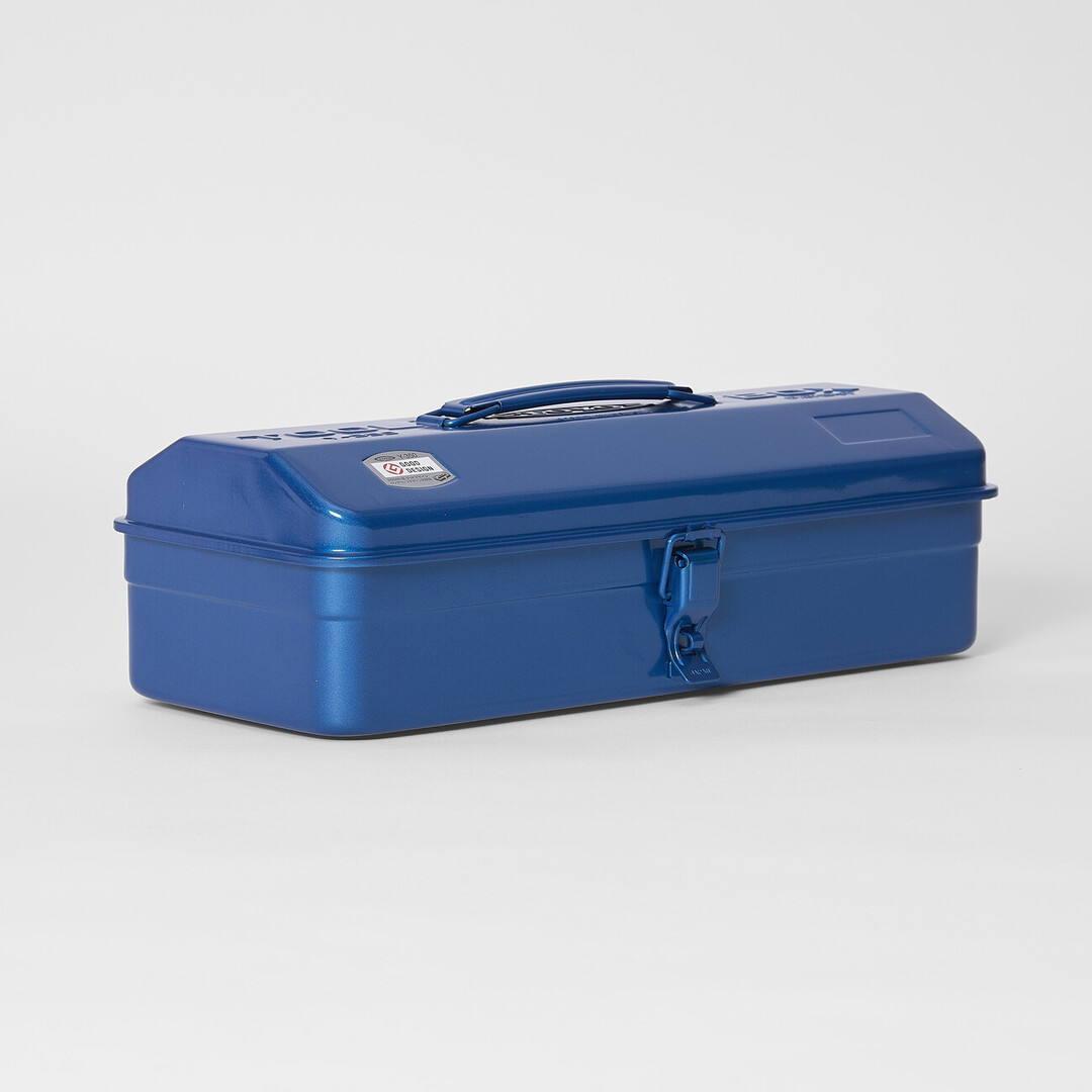 Blue camber top toolbox by Toyo Steel from Japan House London.