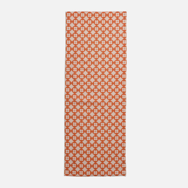 Tenugui hand towel with the orange pattern of persimmons