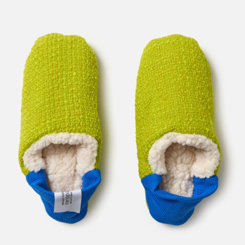 Plaid light green Merippa slippers