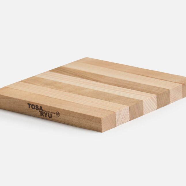 The hinoki and sakura pot rest folded from Japan House London