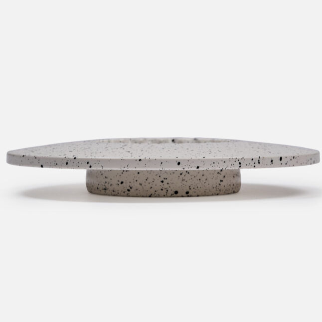 A coffee filter holder with black flecks from Japan House London.