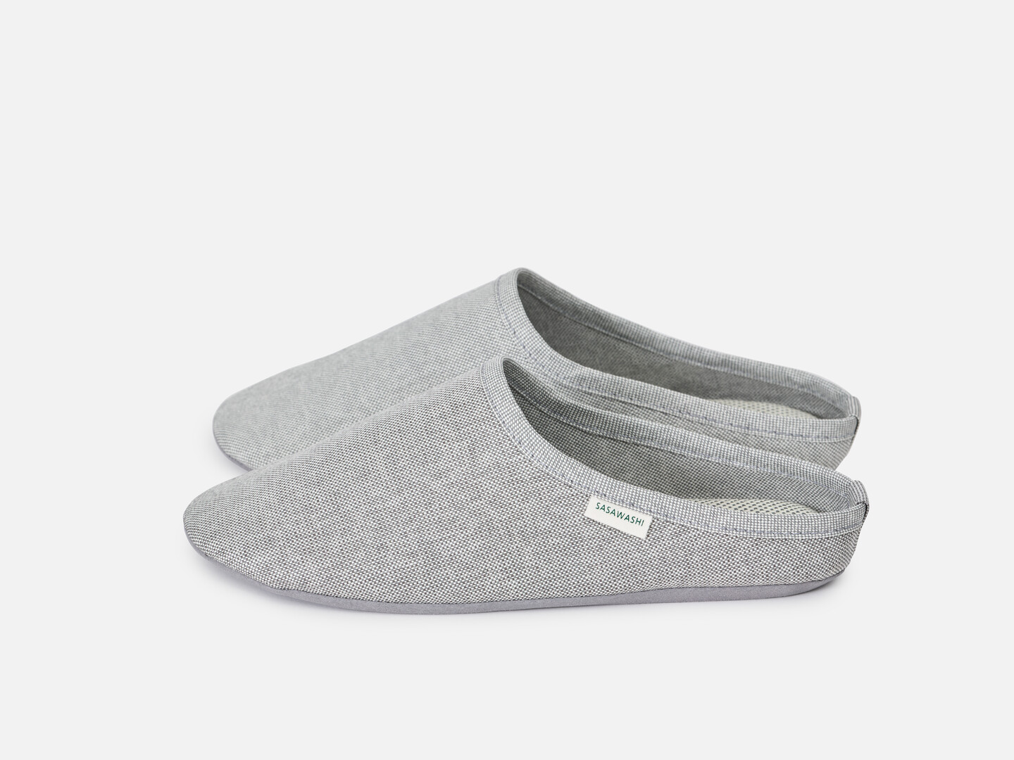 Grey pair of sasawashi slippers