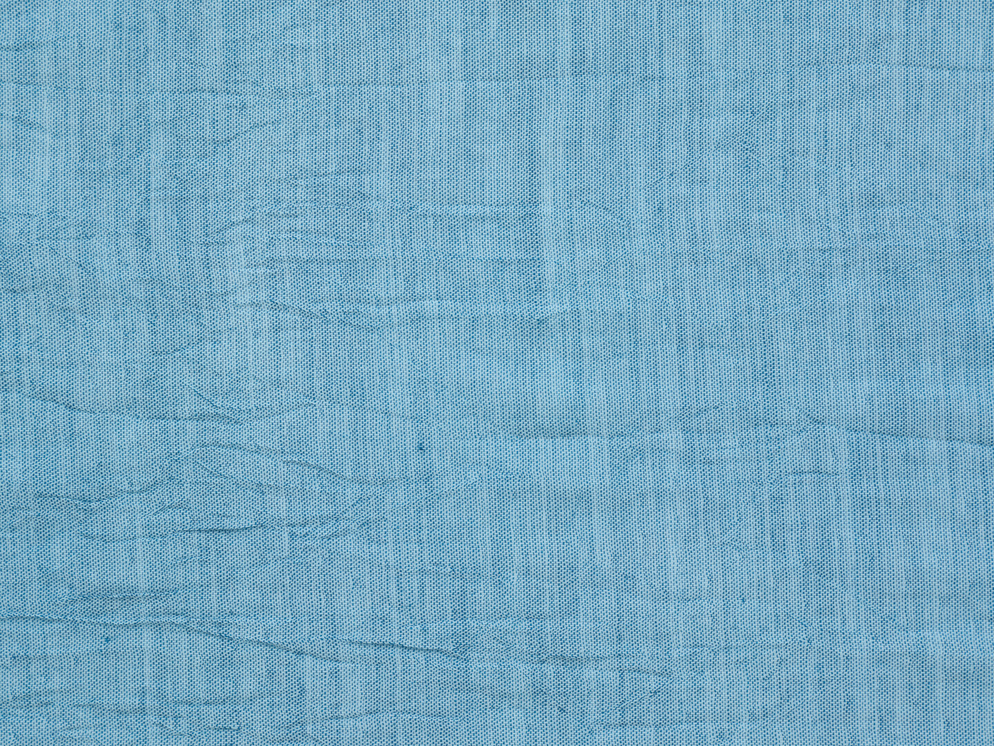 Blue cotton merino blend fabric