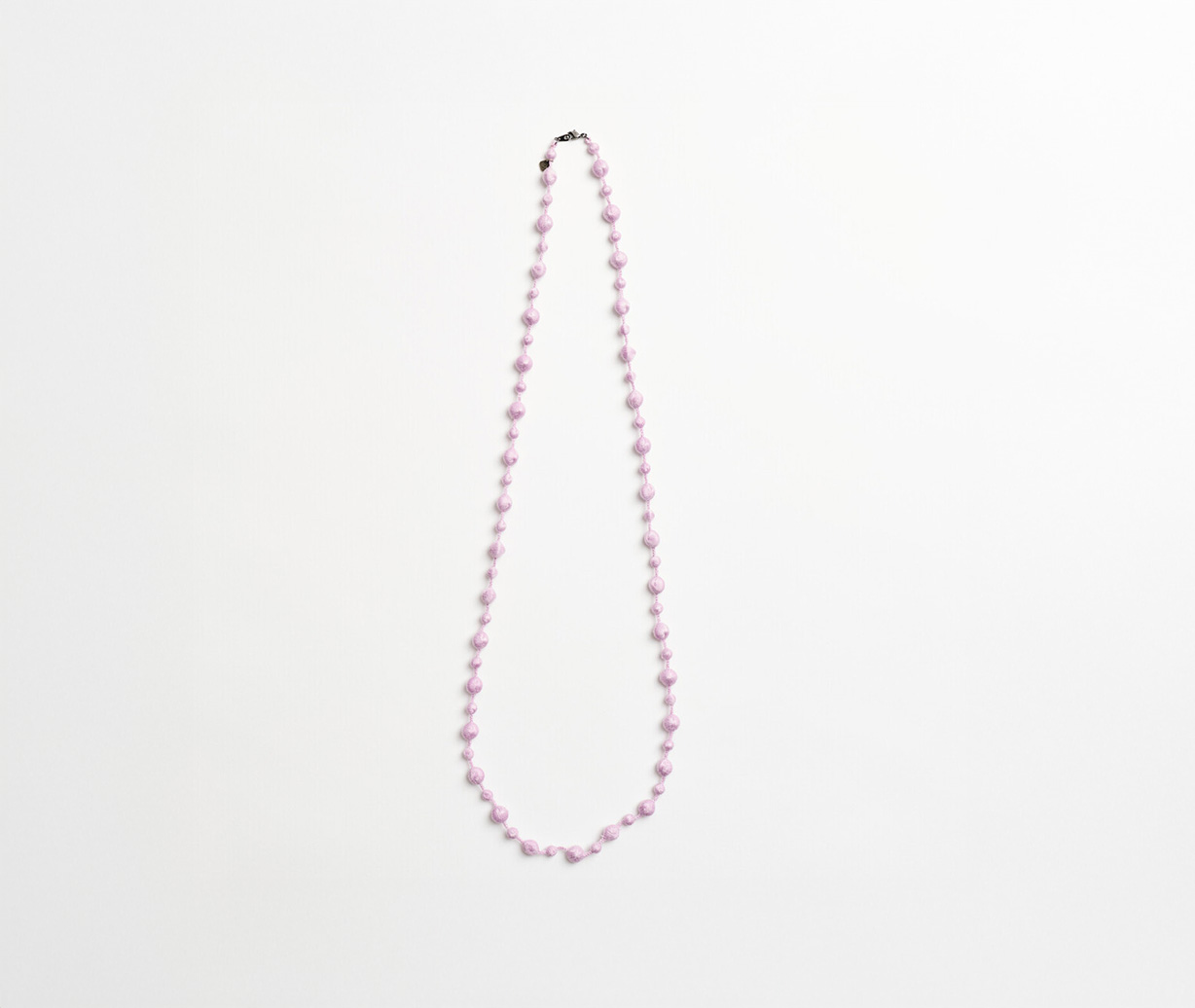 Sphere Silk Necklace – Lavender