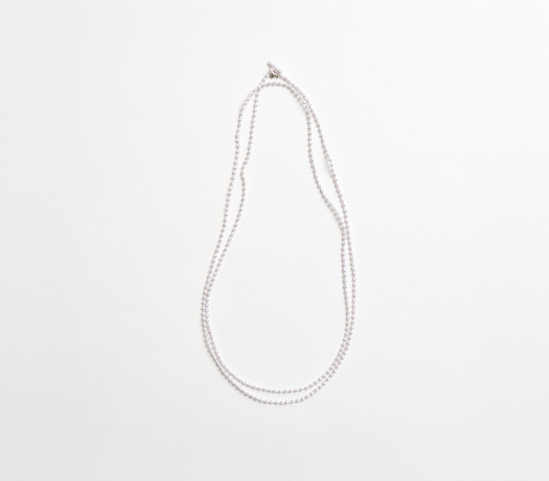 Micro Sphere Necklace – Silver