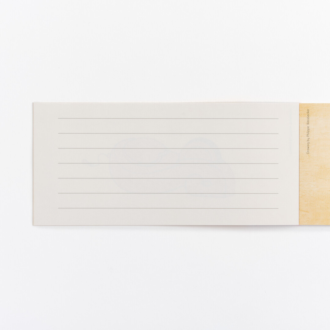 A lined page of the letter pad