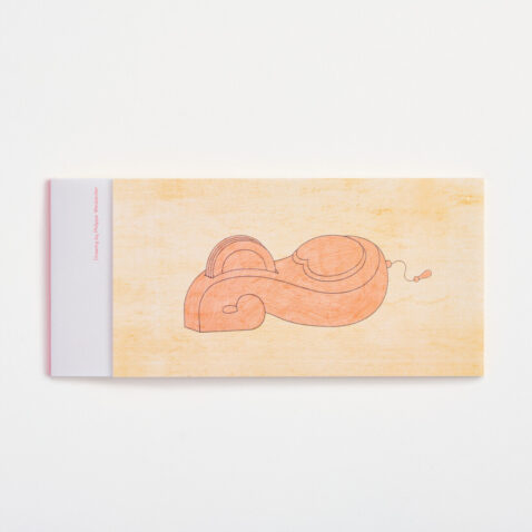 A letterpad with an illustration of a Japanese ink pot by Philippe Weisbecker for Takenaka Carpentry Tools Museum