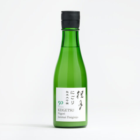A 300ml bottle of Keigetsu Nigori Junmai Daiginjo
