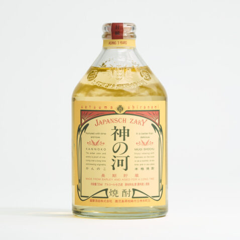 A bottle of Kannoko Mugi Shōchū 720ml