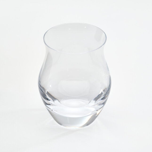 A tulip shape glass for sake