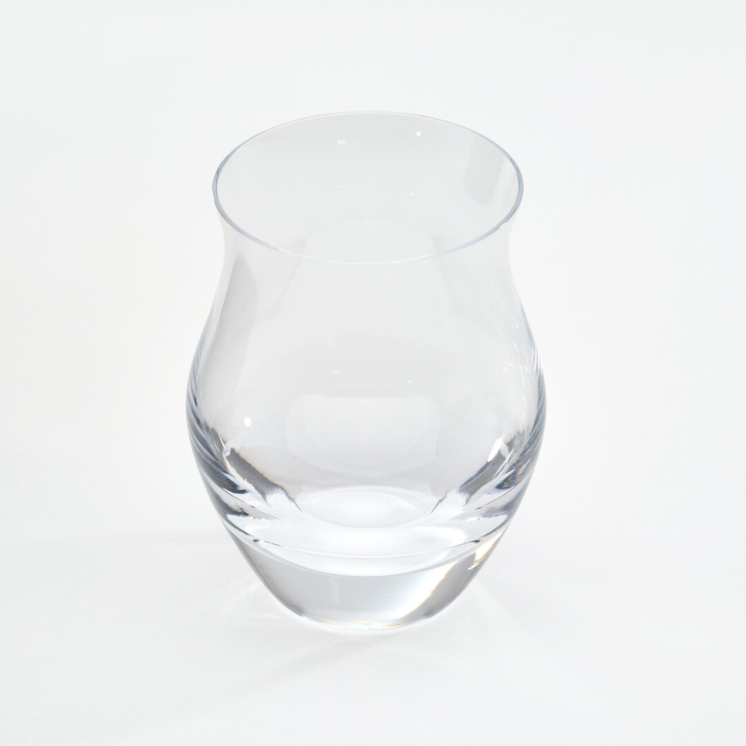 A tulip shape glass for sake