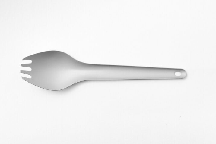 A lightweight silver spork by Hoverlight