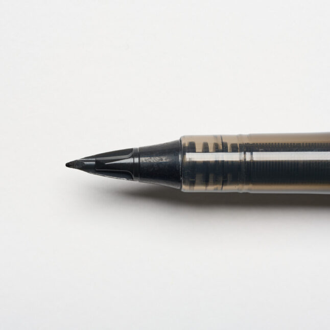 The tip of Tradio black fountain pen by Craft Design and Technology