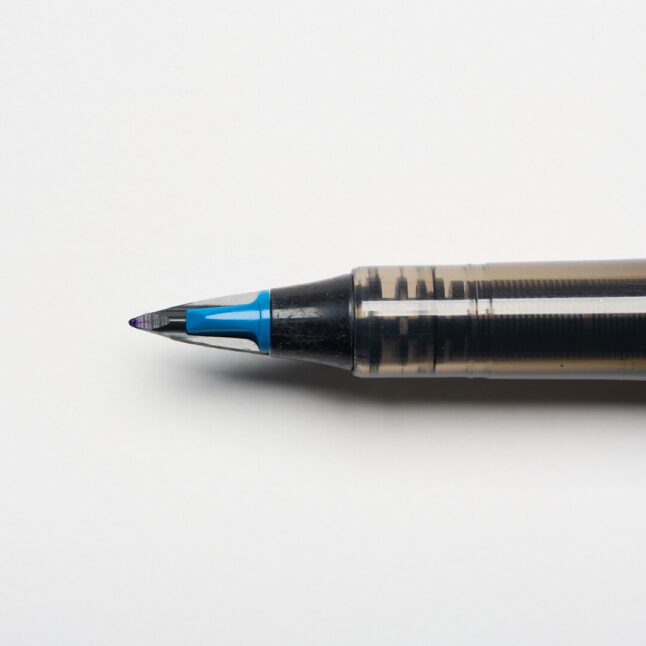 The tip of Tradio blue fountain pen by Craft Design and Technology