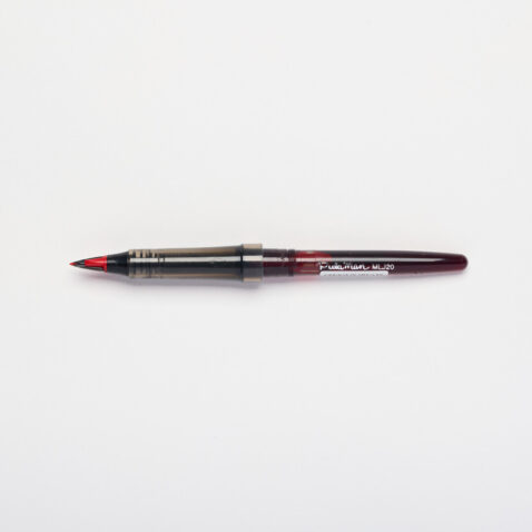 A Tradio fountain pen refill in red by Craft Design Technology