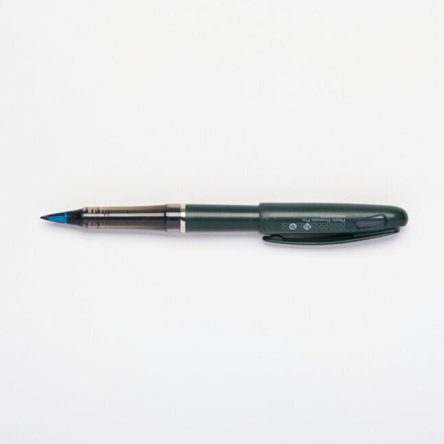 The Tradio blue fountain pen open by Craft Design and Technology