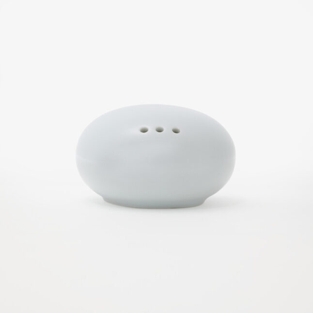 White Hakusan Porcelain pepper shaker