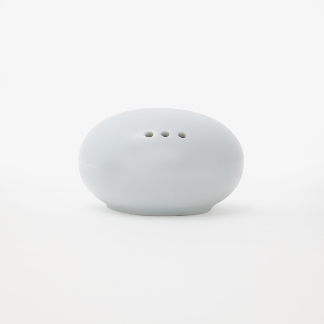 White Hakusan Porcelain pepper shaker