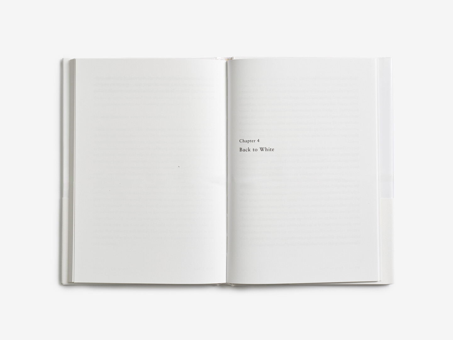 An open page of the book White by Hara Kenya