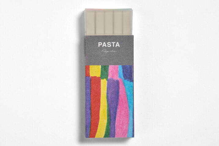 A florescent colour pallet of 5 colours of Pasta pens