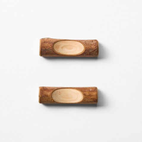 Set of two Aomori Hiba Wood Chopsticks Rest from Japan House London