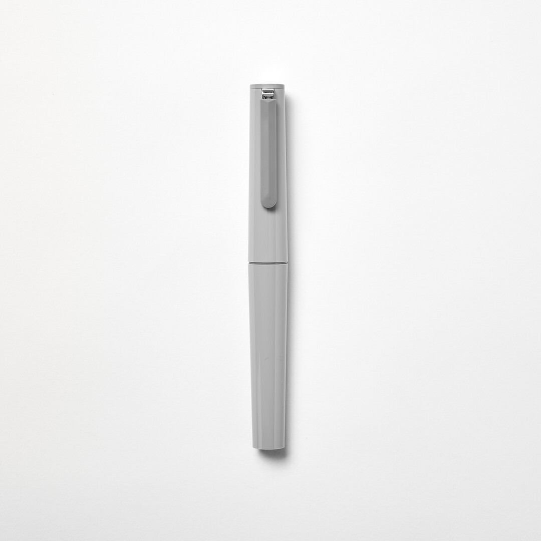 Tuzu Fountain pen by Sailor with grey body and steel nib from Japan House London.