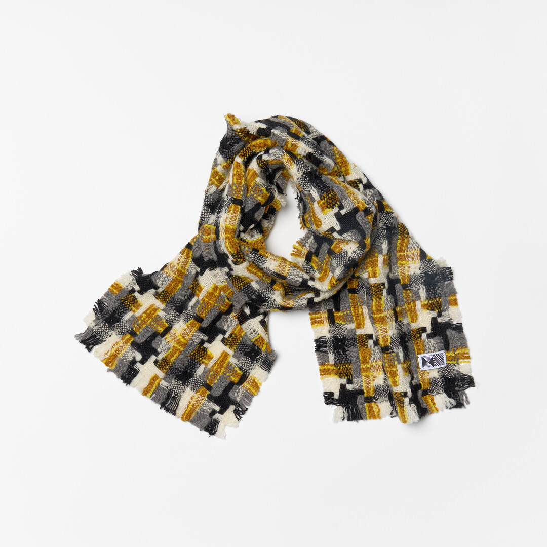 Kojika Woodland scarf by Kijinokanosei from Japan House London.