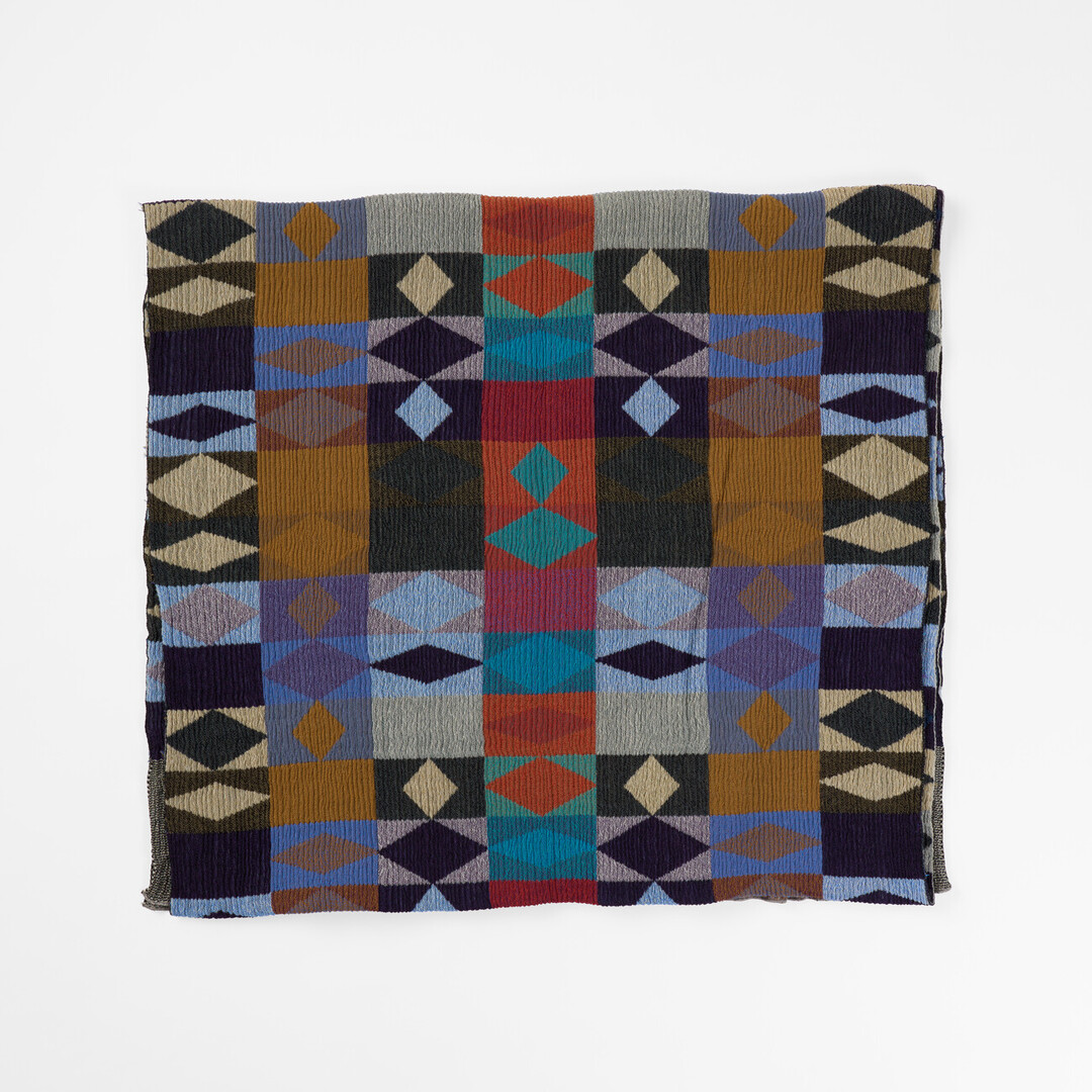 Wool Stole Kiriko Full Size in Blue from Japan House London.