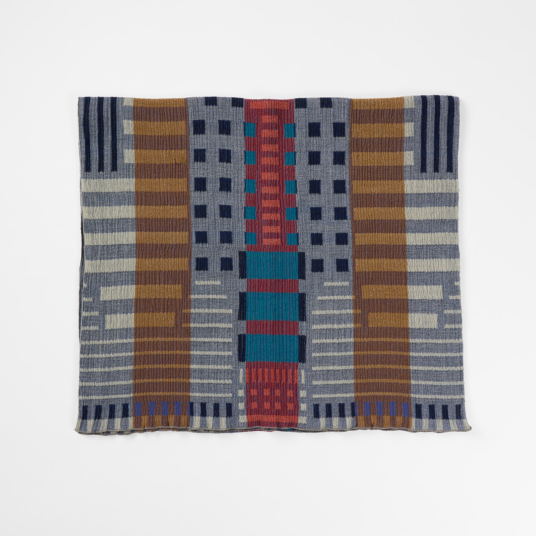 Wool Stole Landscape Full Size in Blue from Japan House London.