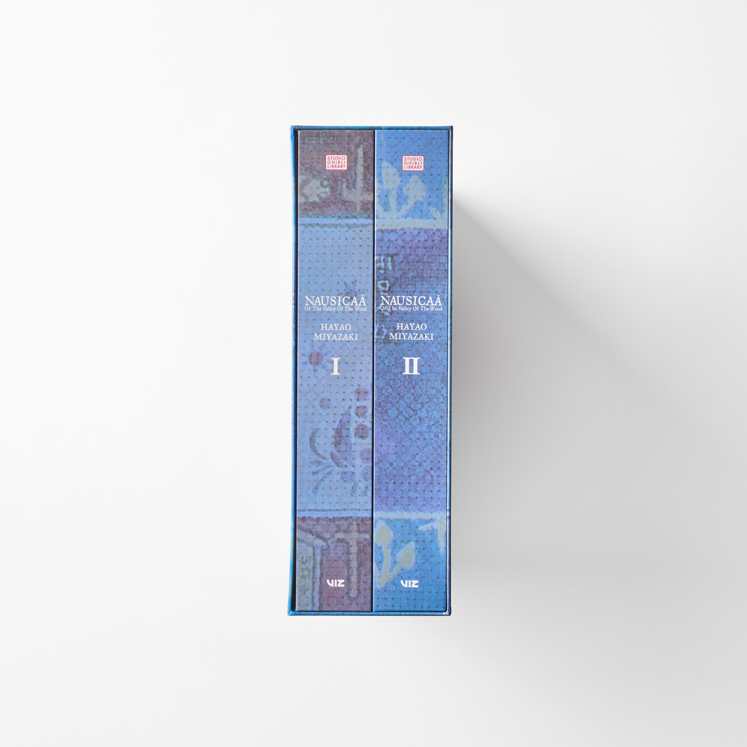 Nausicaä of the Valley of the Wind Box Set with two volumes of manga from Japan House London.