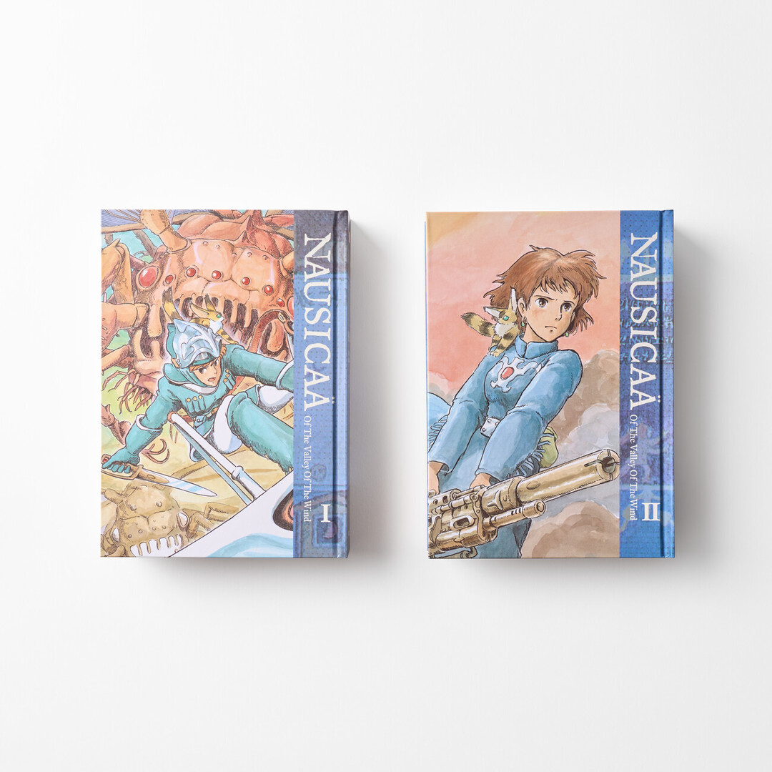 Nausicaä of the Valley of the Wind Box Set with two volumes of manga from Japan House London.