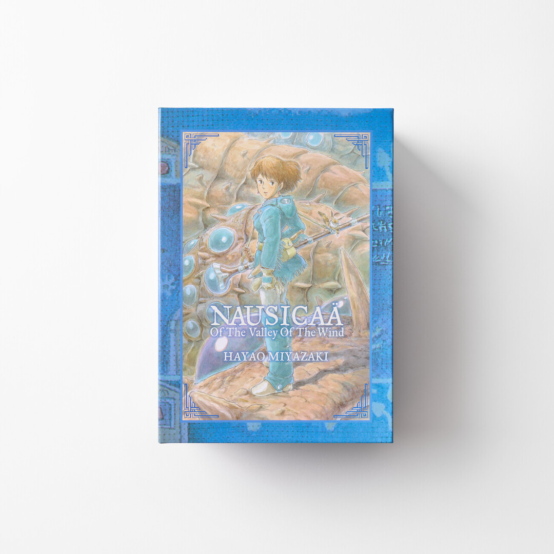 The front of Nausicaä of the Valley of the Wind Box Set from Japan House London.