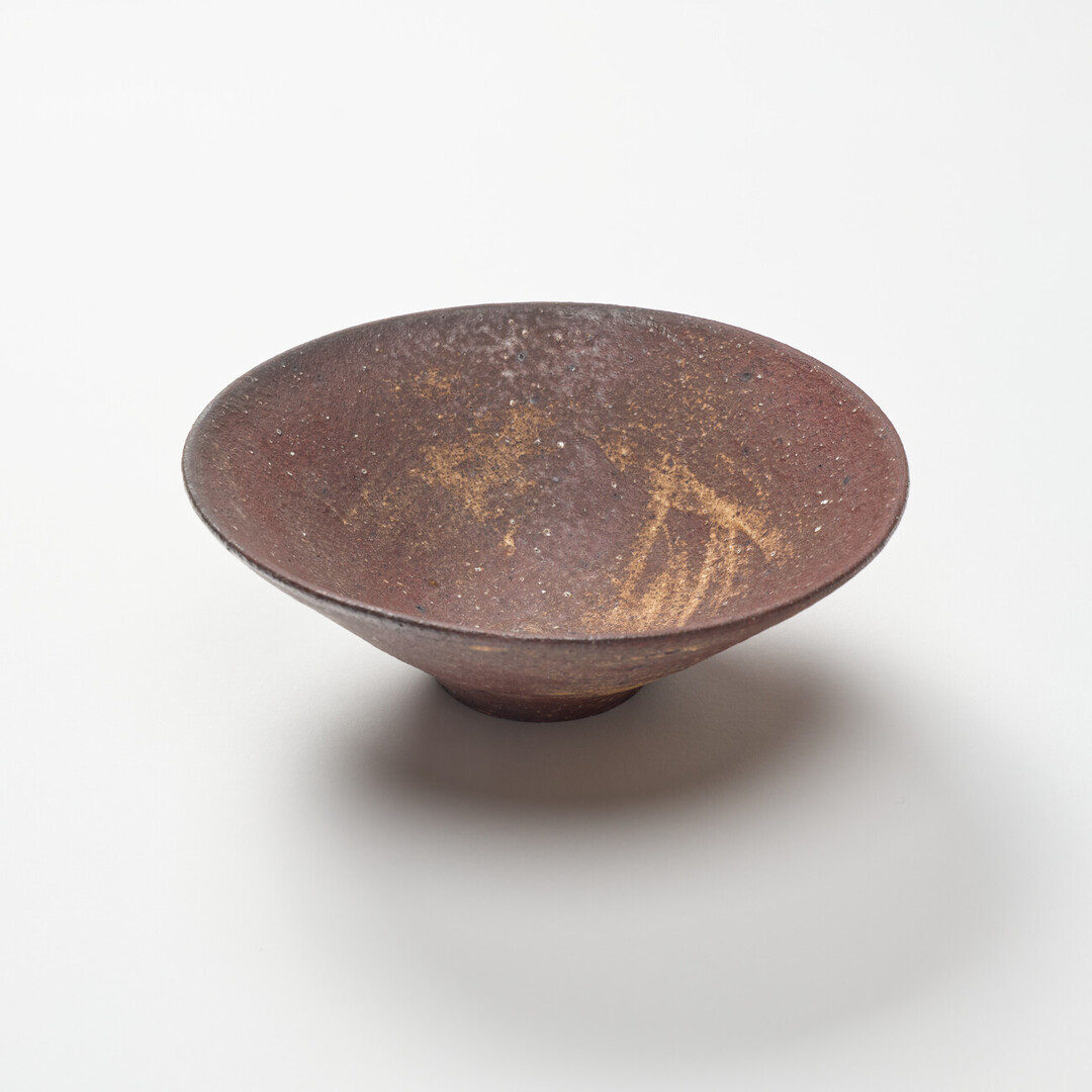 Rust-Glaze 6-inch Shallow Bowl by Nagano Daisuke from Japan House London.