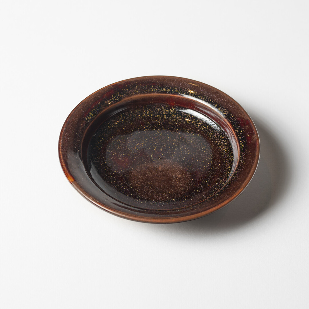 Small Tenmoku Glaze Plate by Asai Yōsuke from Japan House London.