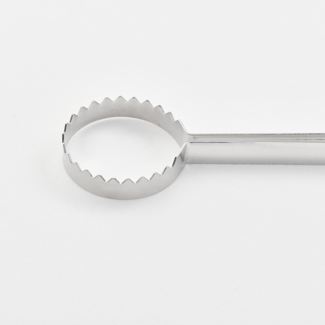 Metal egg beater by EAtoCO from Japan House London.