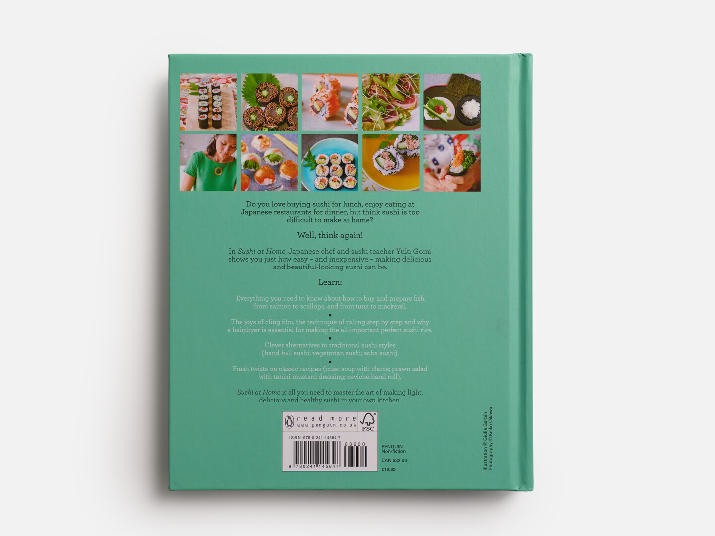 The book Sushi at Home by Gomi Yuki from Japan House London.