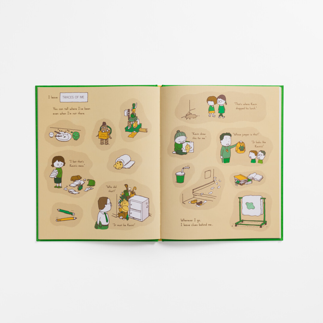 A spread of 'CAN I BUILD ANOTHER ME?' with illustrations of a boy and a robot and family by Yoshitake Shinsuke from Japan House London.