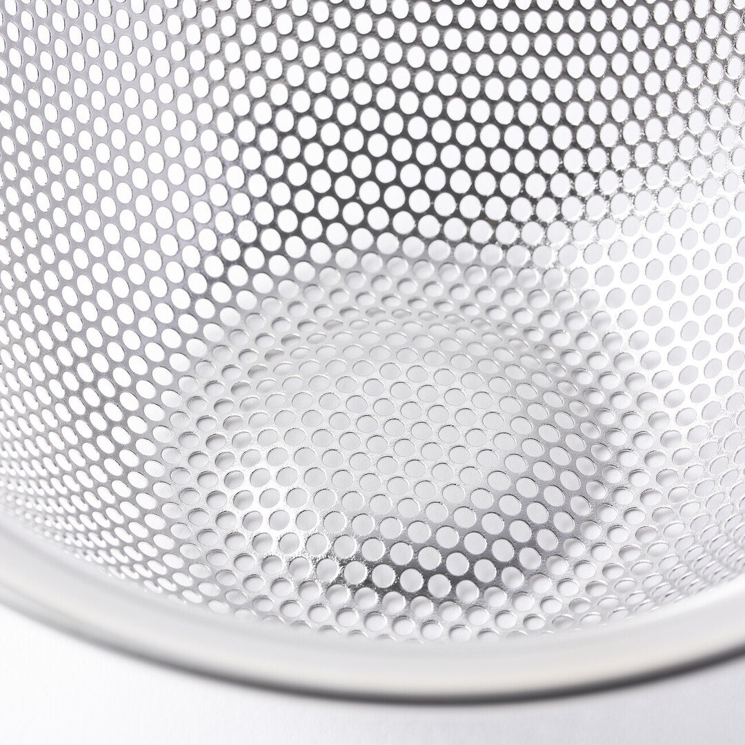 Silver Stainless Steel Strainer designed by Yanagi Sori from Japan House London.