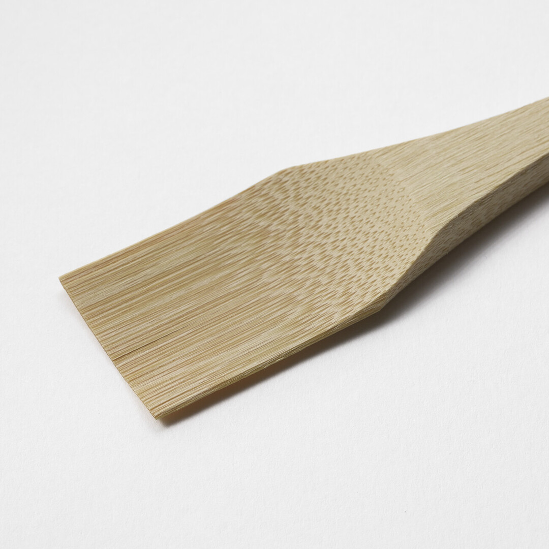 Square bamboo grater scraper tip by Matsunoya from Japan House London.