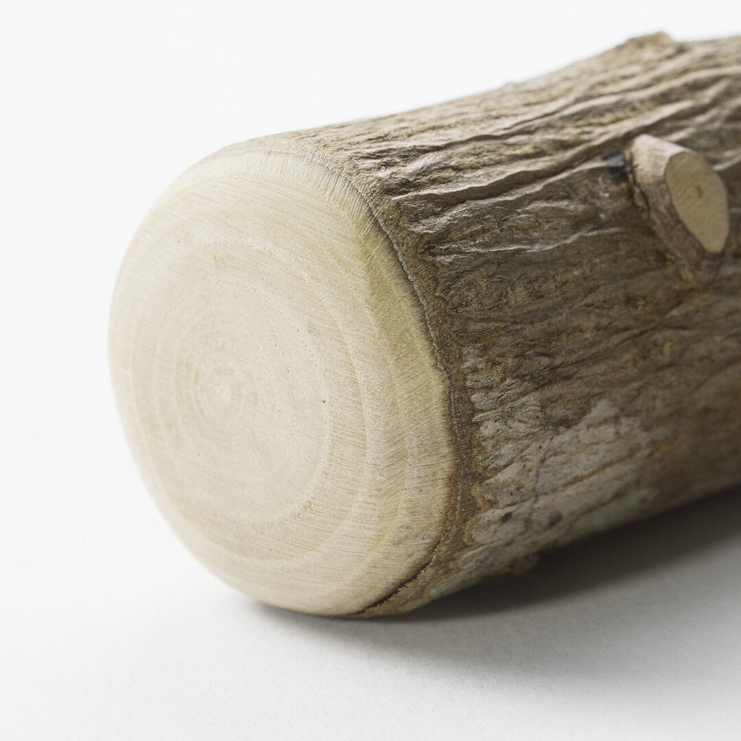 Detail of Sansho Surikogi Wooden Pestle end by Matsunoya from Japan House London.