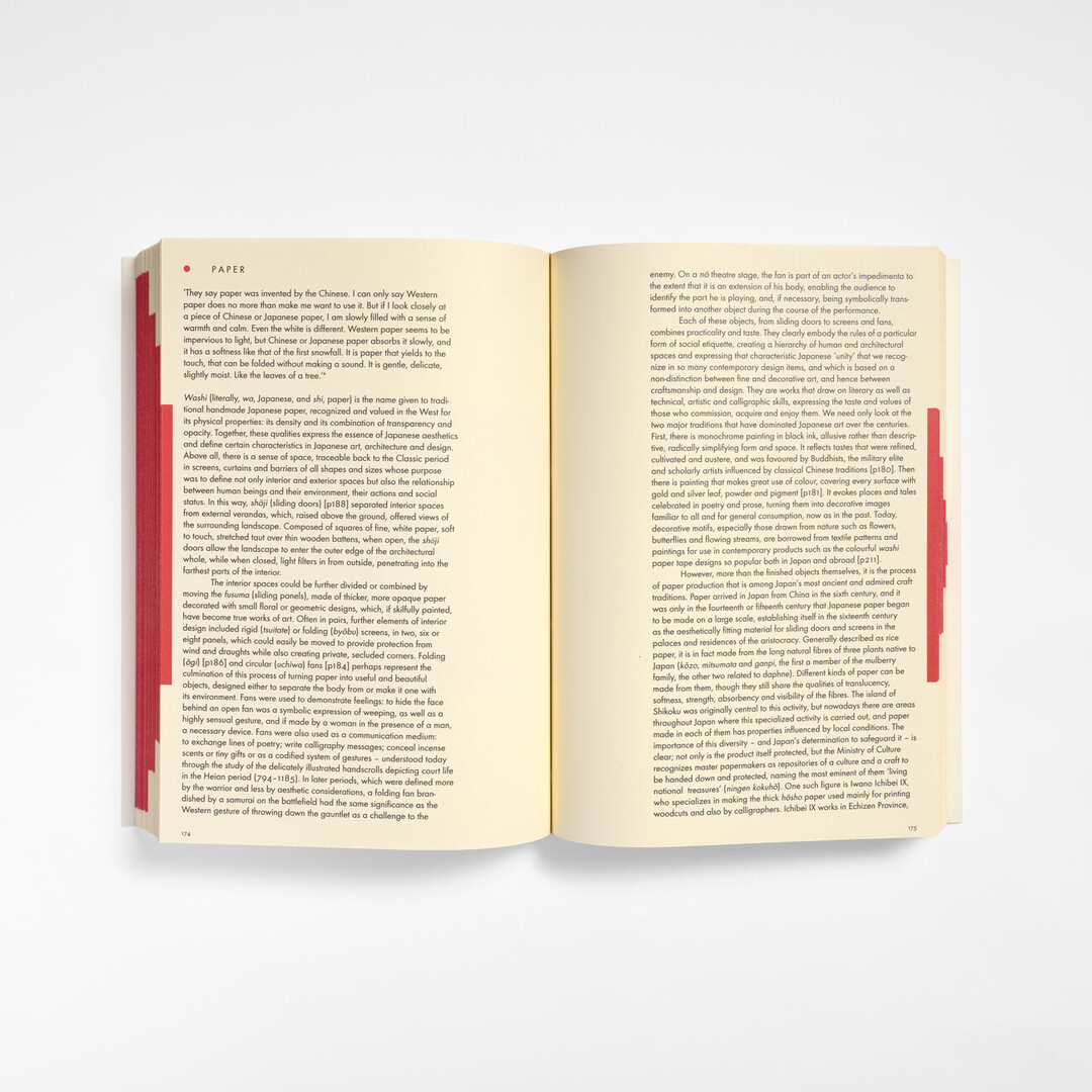 A spread from WA: The Essence of Japanese Design with text from Japan House London.