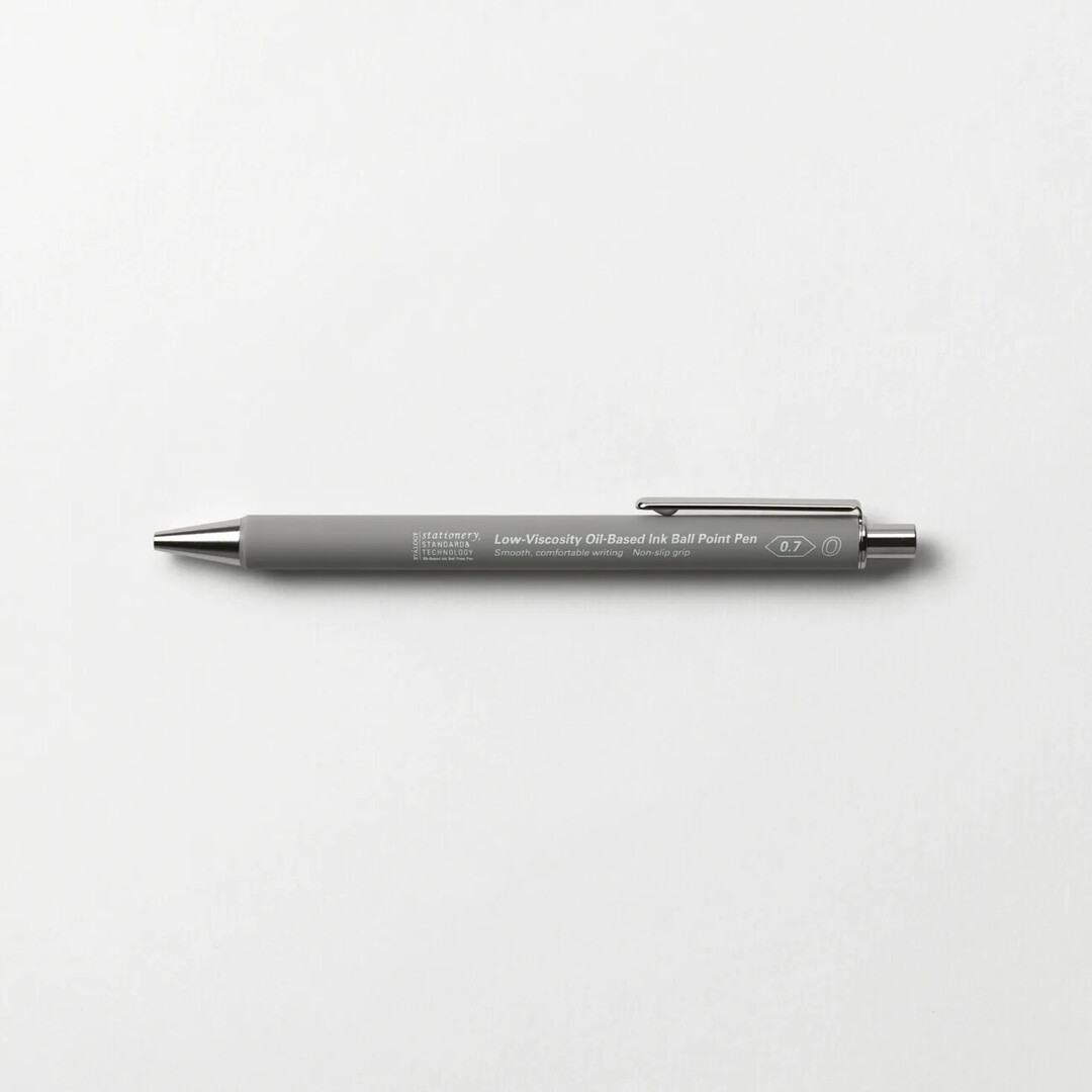 A grey Ballpoint Pen 0.7mm by STALOGY from Japan House London.