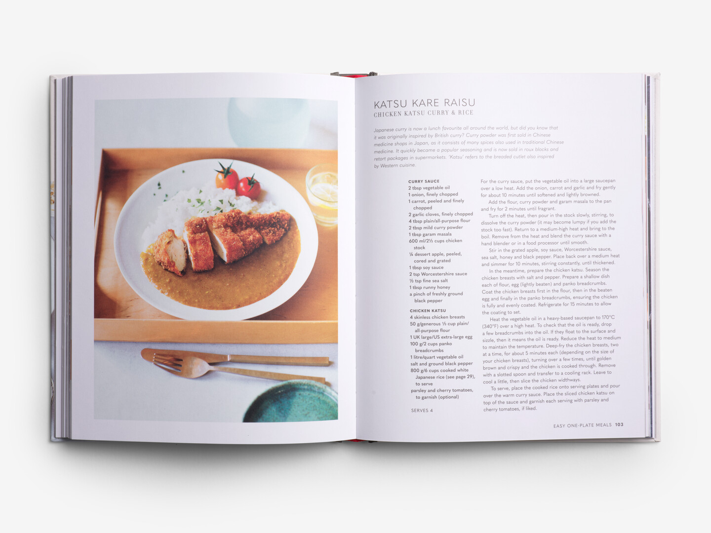 A spread of Atsuko's Japanese Kitchen with a recipe and a picture of Japanese food from Japan House London.