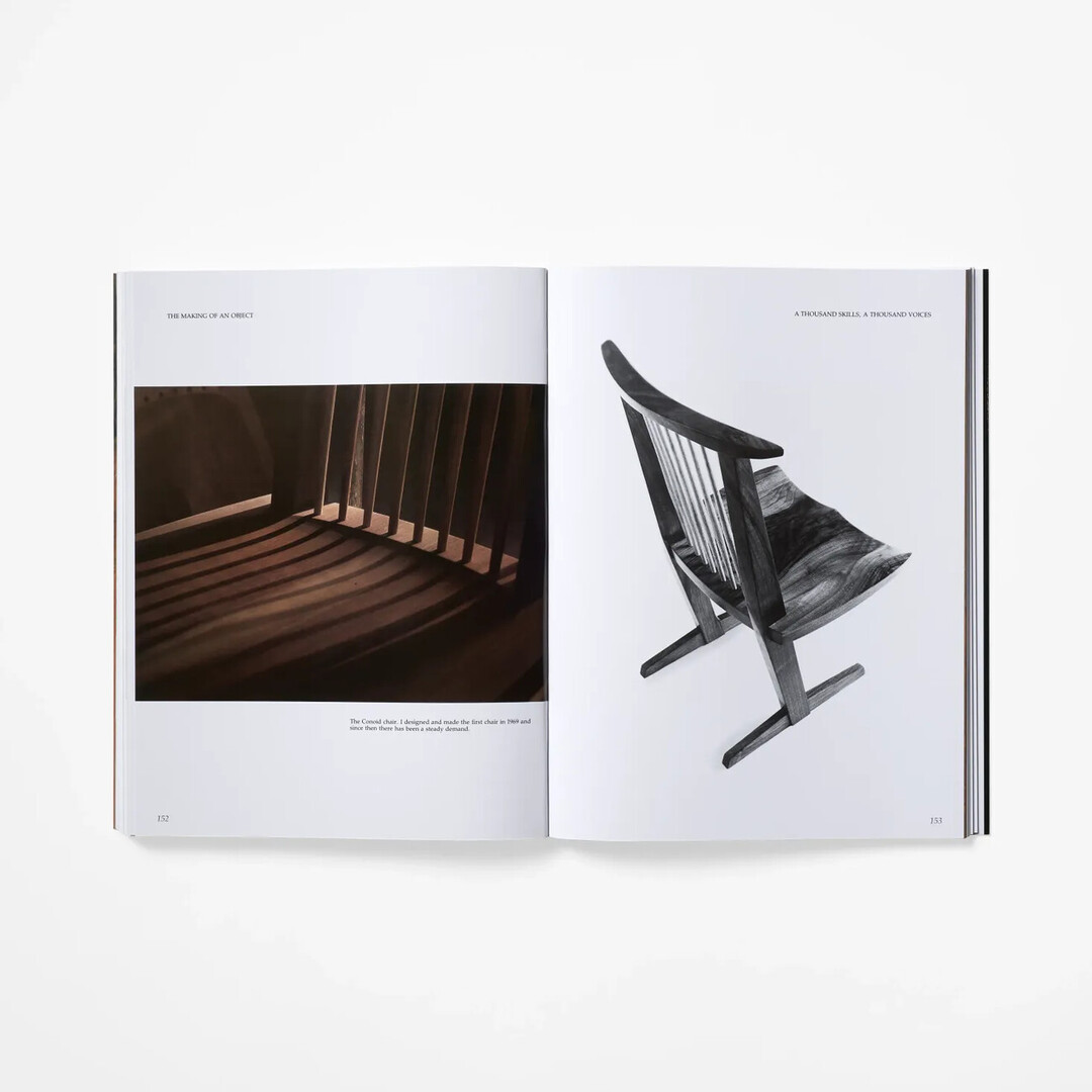 The spread of The Soul of a Tree: George Nakashima from Japan House London.