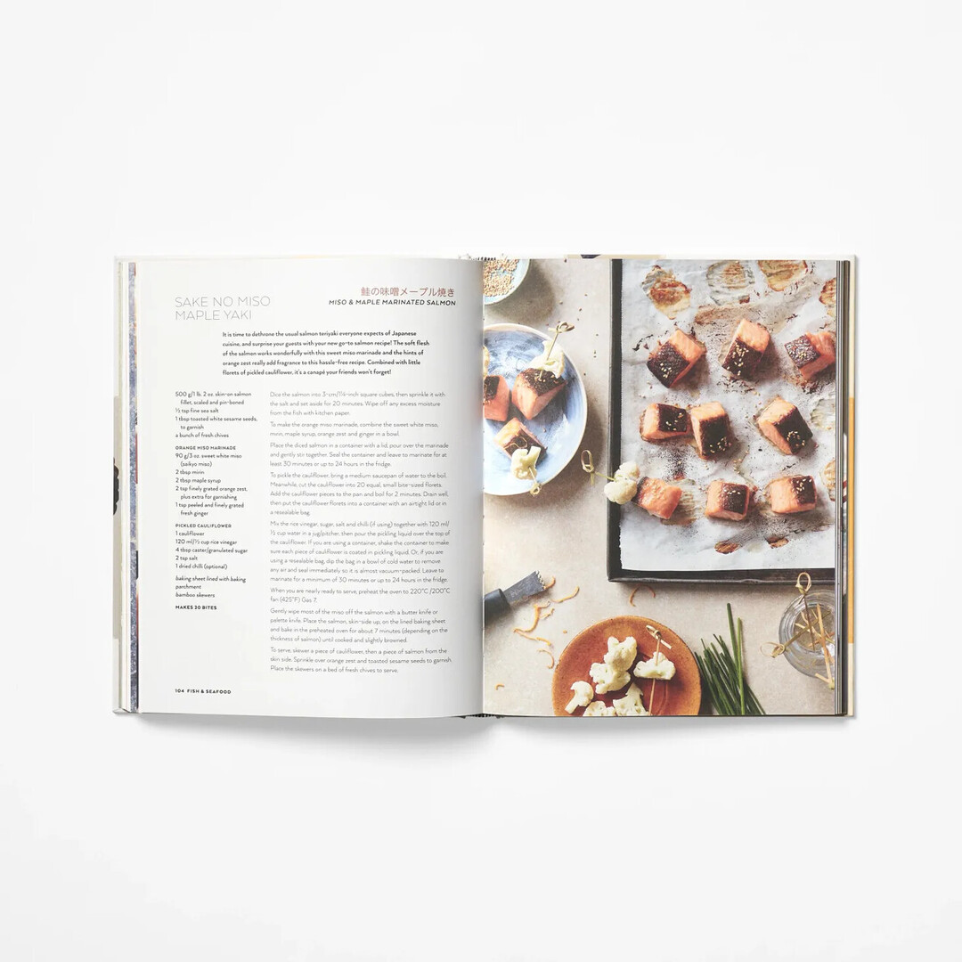 A spread of Otsumami: Japanese Small Bites & Appetizers: Over 70 Recipes to Enjoy with Drinks with recipe and image of recipe from Japan House London.
