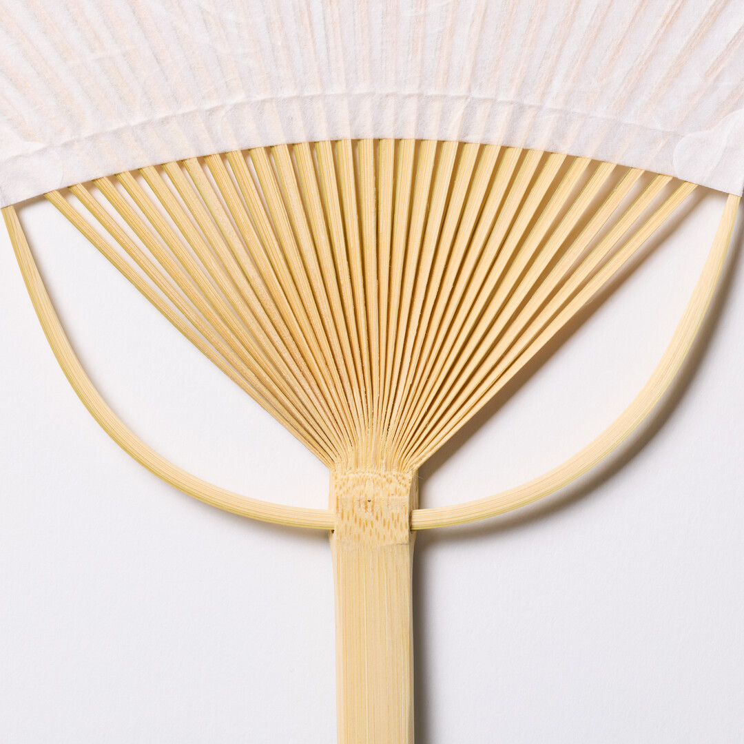 Japanese Bamboo Paper Oval Fan - Unryu by Uchiwaya Ryō from Japan House London.