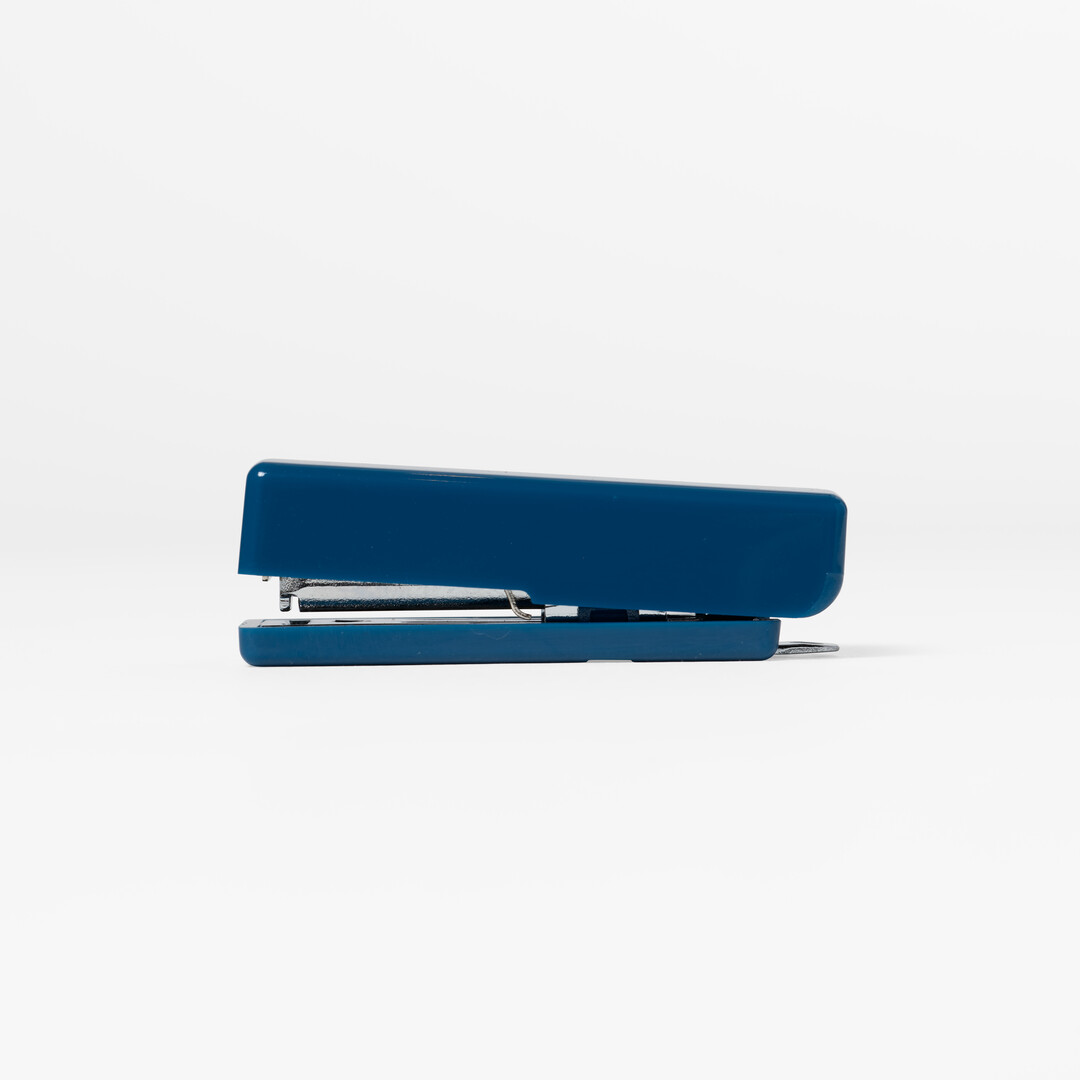 Midori XS Compact Stapler in navy from Japan House London.