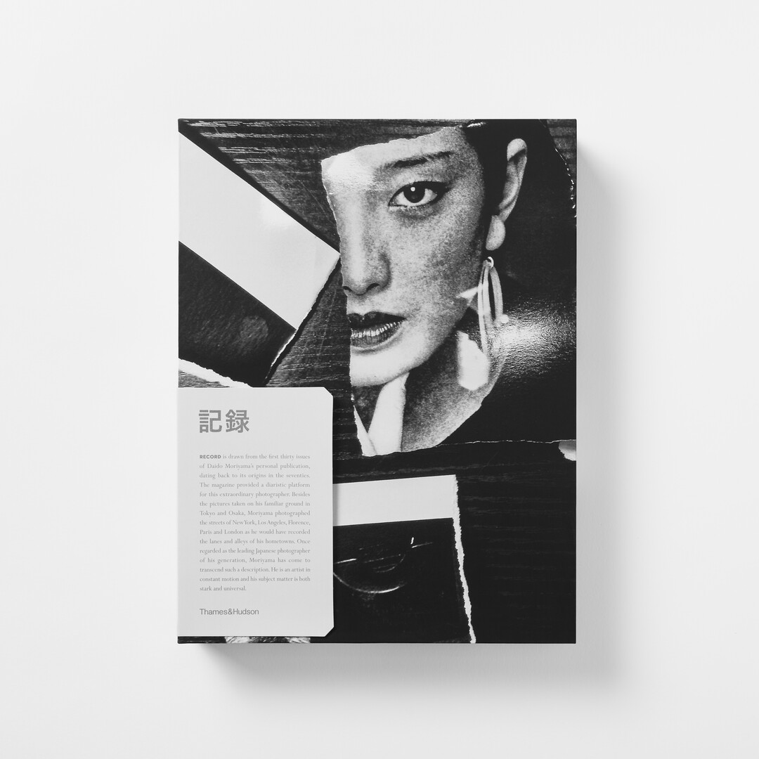 The cover with black and white photography by Moriyama Daidō from his book Record from Japan House London.