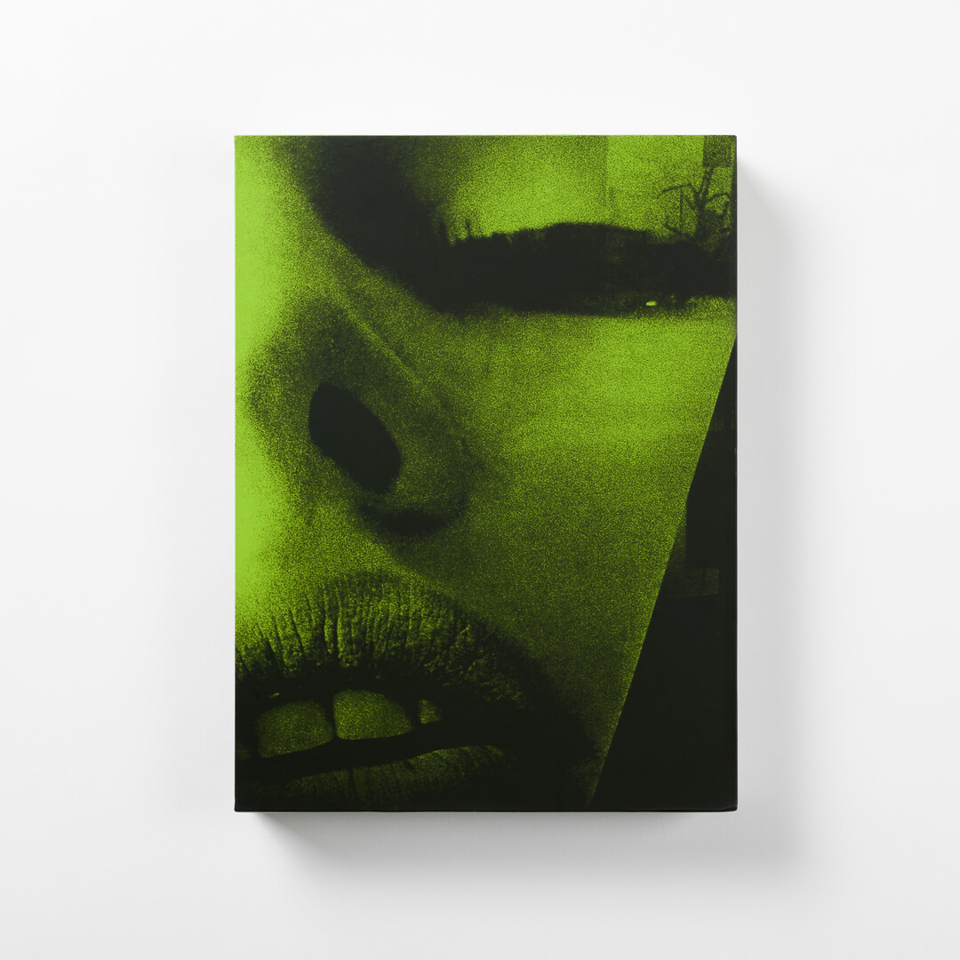 The cover with green and black photography by Moriyama Daidō from his book Quartet from Japan House London.
