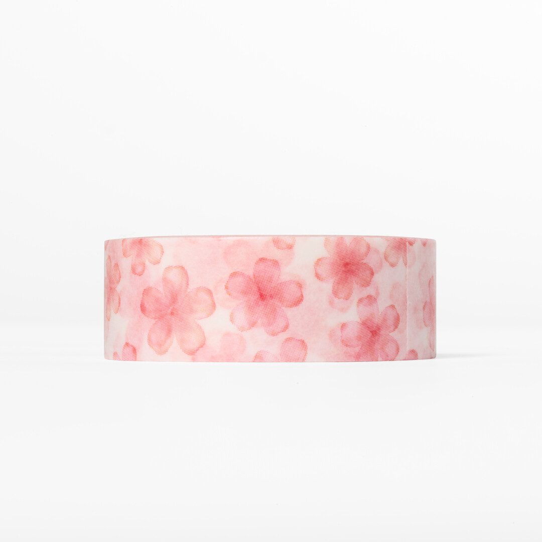 Pink sakura patterned washi tape from Japan House London.